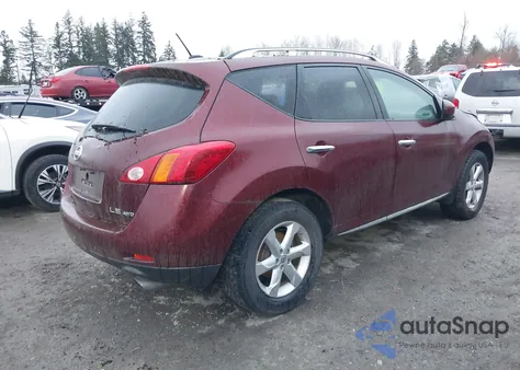 2009 Nissan Murano Le from USA, damaged, VIN JN8AZ18W89W136240